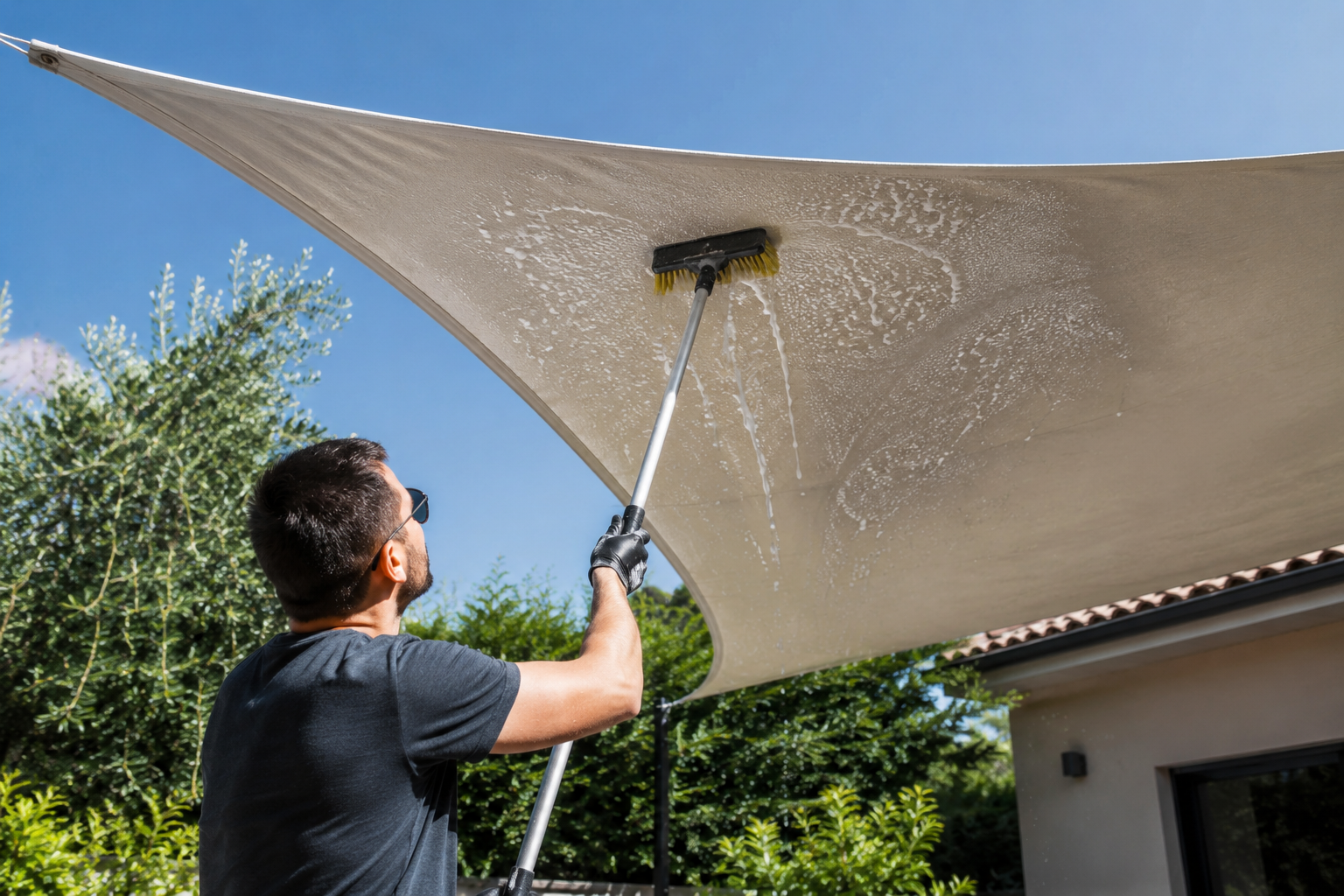 Entretien et durée de vie d'une voile d'ombrage : nos conseils pour la garder comme neuve Image