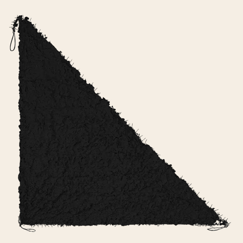 Voile d’ombrage triangulaire camouflage noir légère