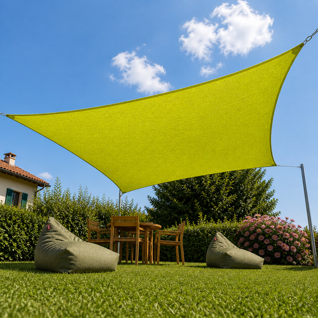 Voile d’ombrage rectangulaire respirante UV & vent