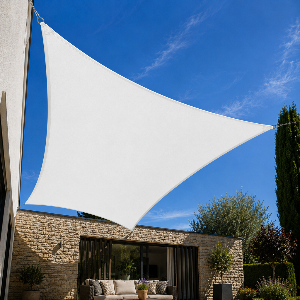 Voile d’ombrage grande taille protection UV imperméable