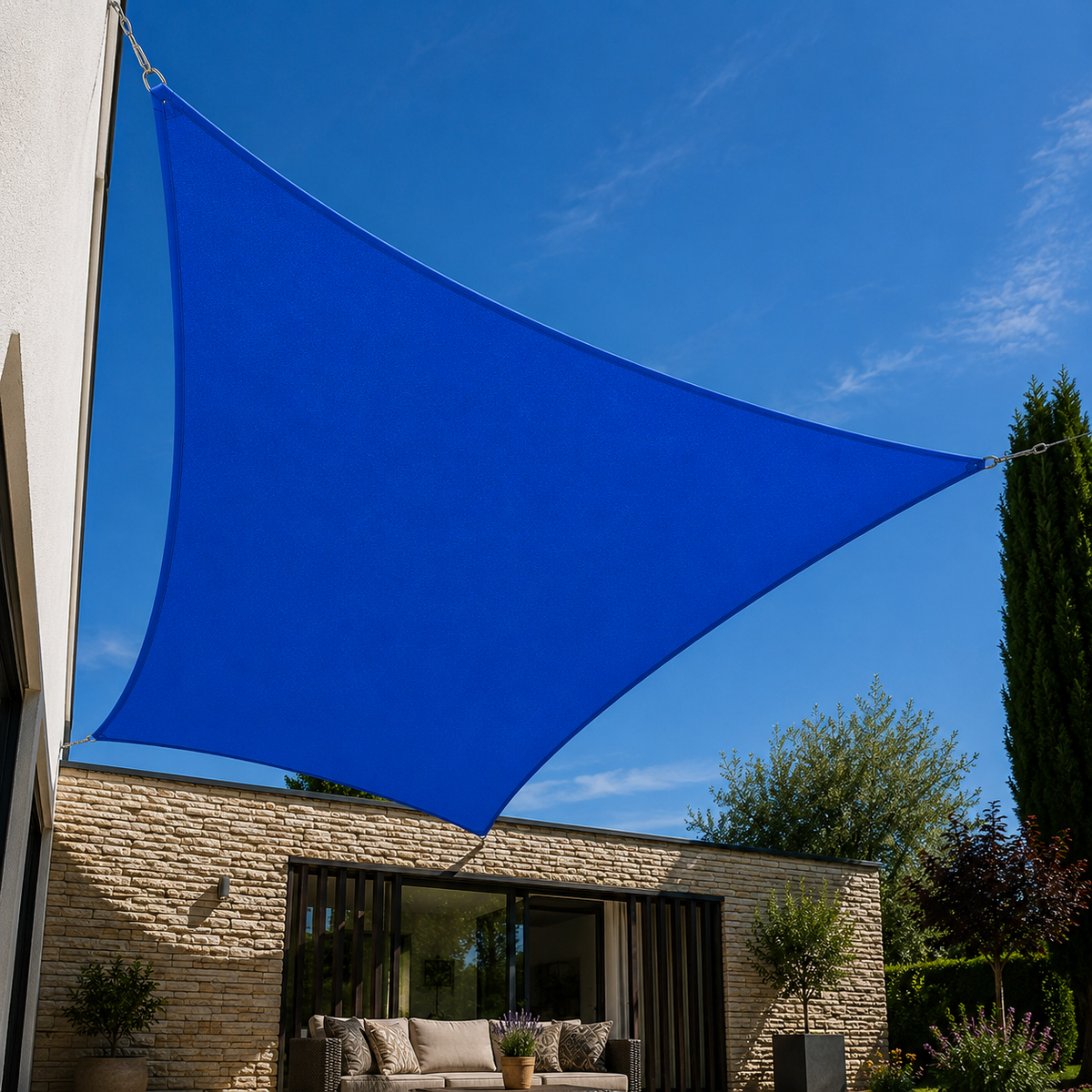 Voile d’ombrage grande taille protection UV imperméable