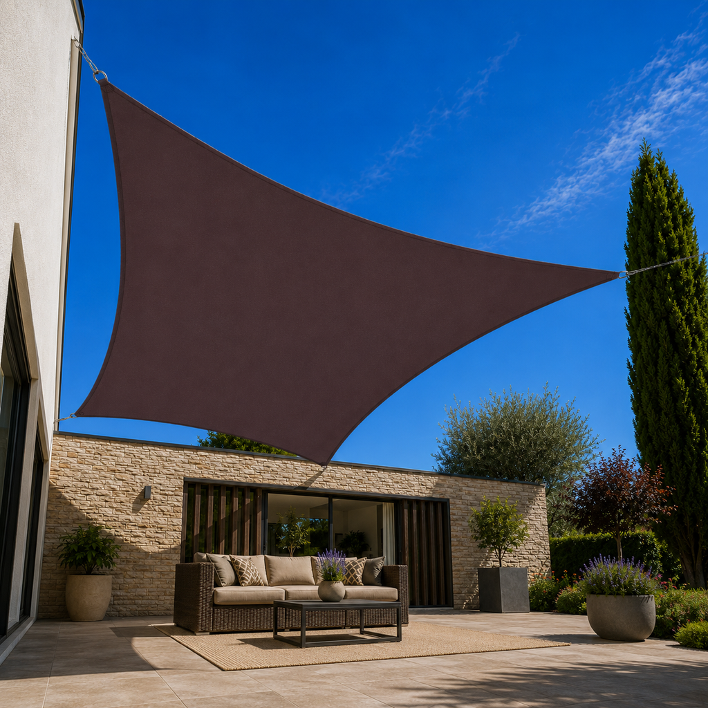 Voile d’ombrage grande taille protection UV imperméable