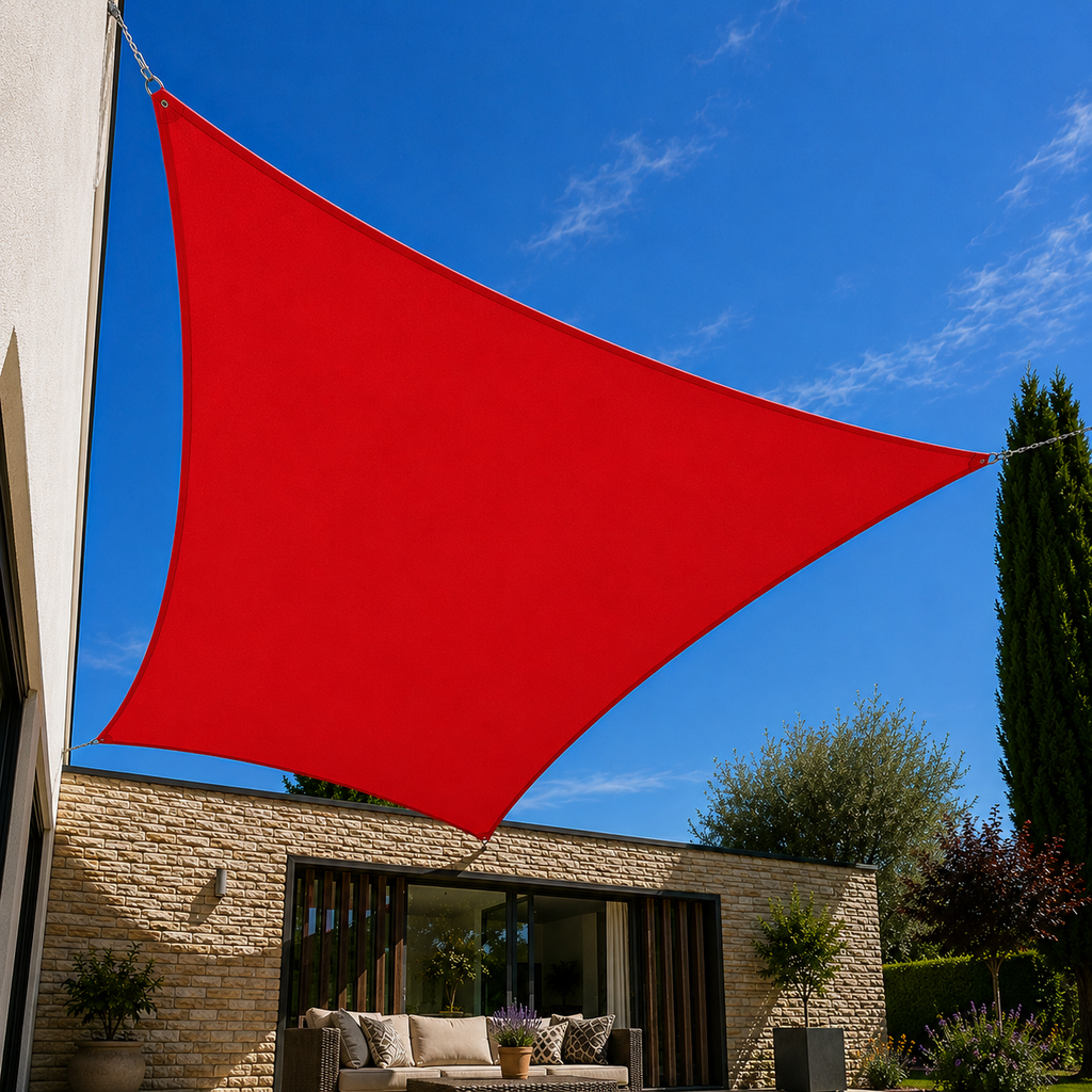 Voile d’ombrage grande taille protection UV imperméable