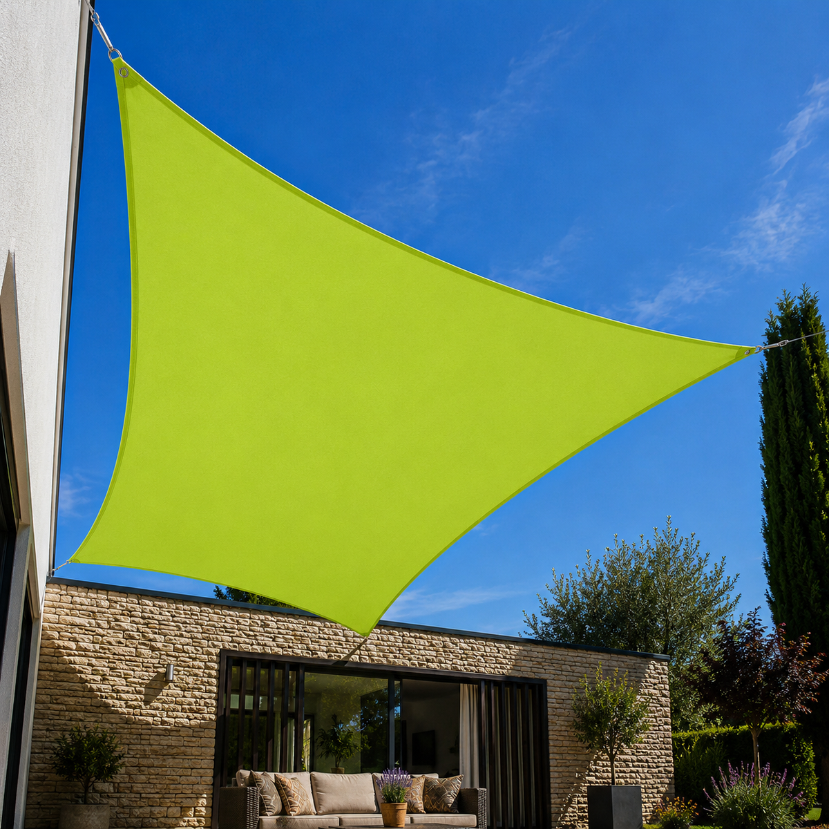 Voile d’ombrage grande taille protection UV imperméable