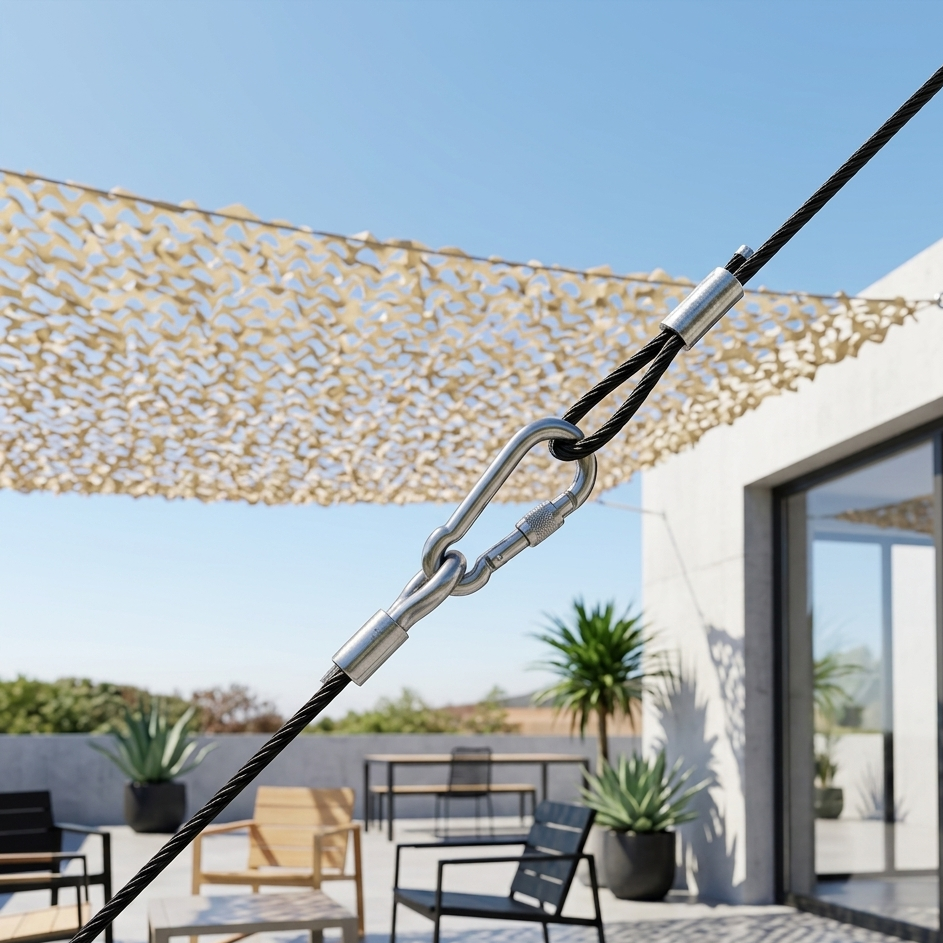 Tendeur voile d’ombrage x4 réglable