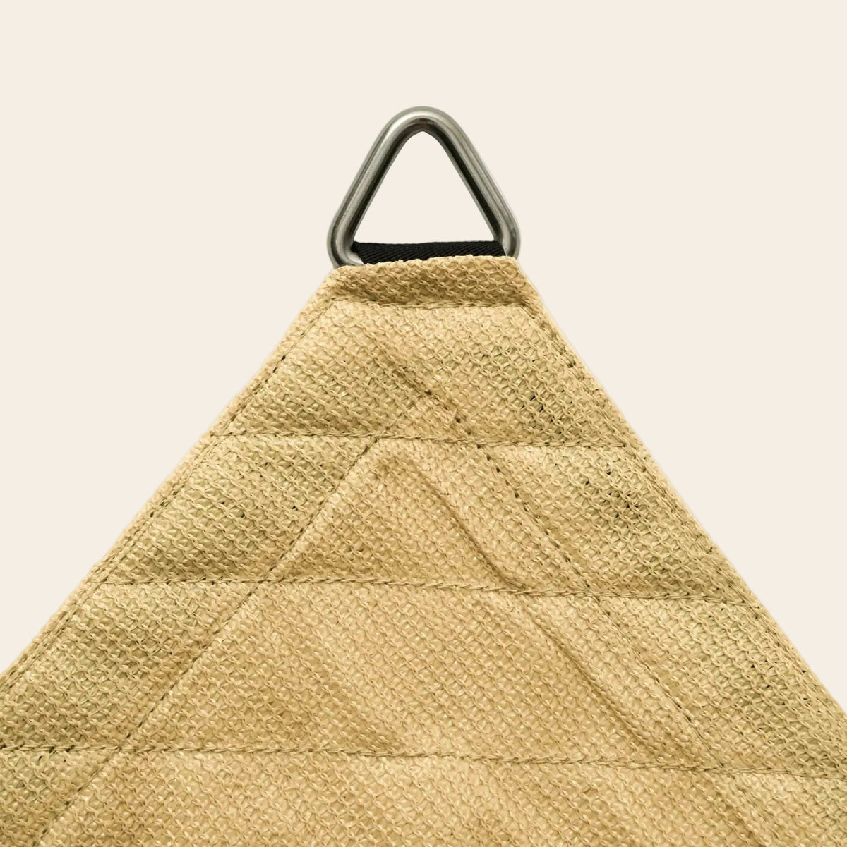 Voile d’ombrage triangulaire HDPE respirante anti-UV pour terrasse et jardin