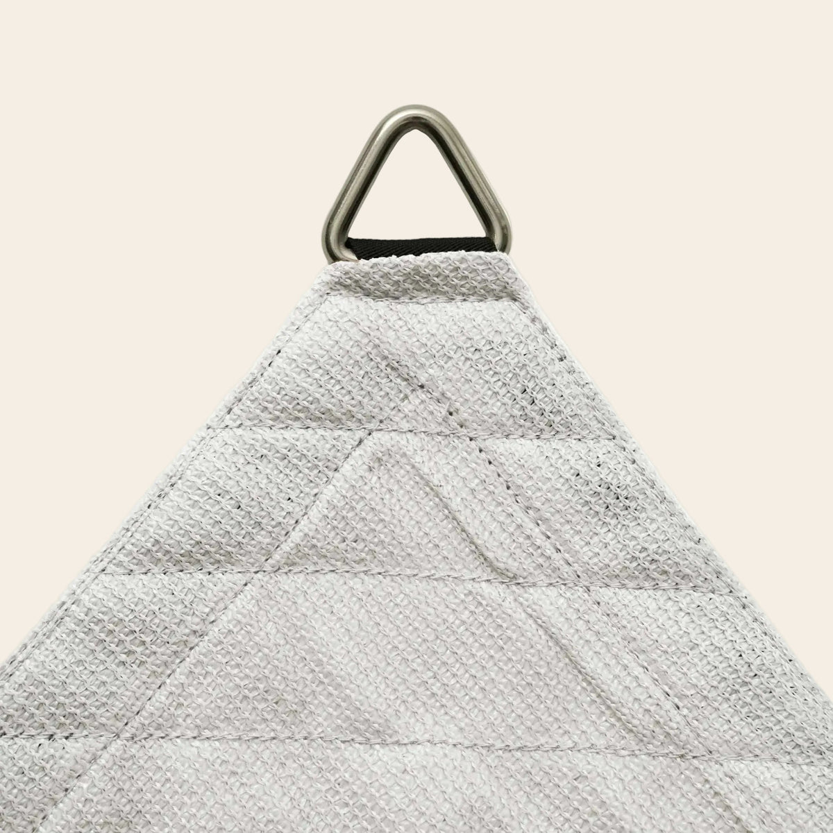 Voile d’ombrage triangulaire HDPE respirante anti-UV pour terrasse et jardin