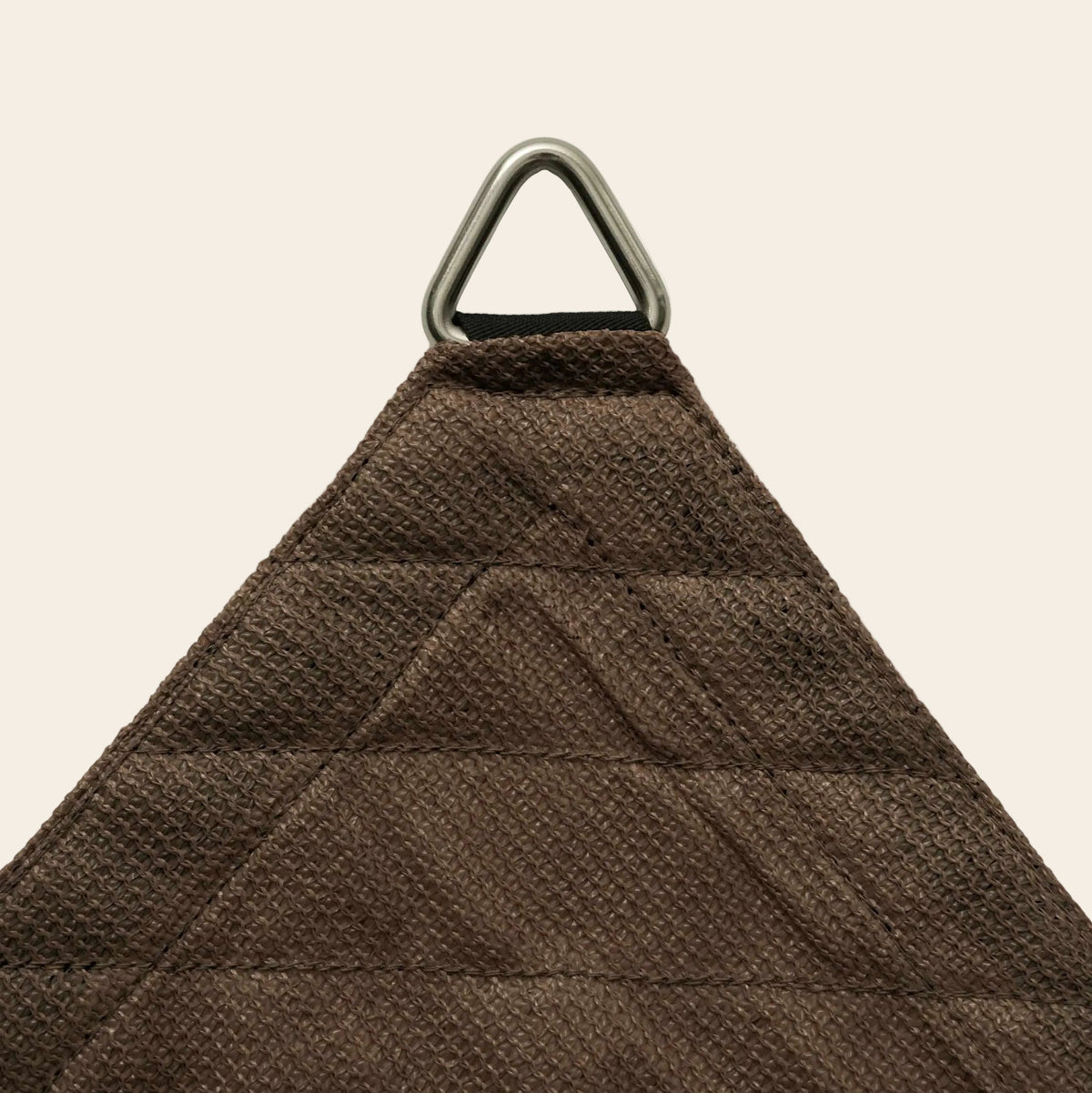 Voile d’ombrage triangulaire HDPE respirante anti-UV pour terrasse et jardin