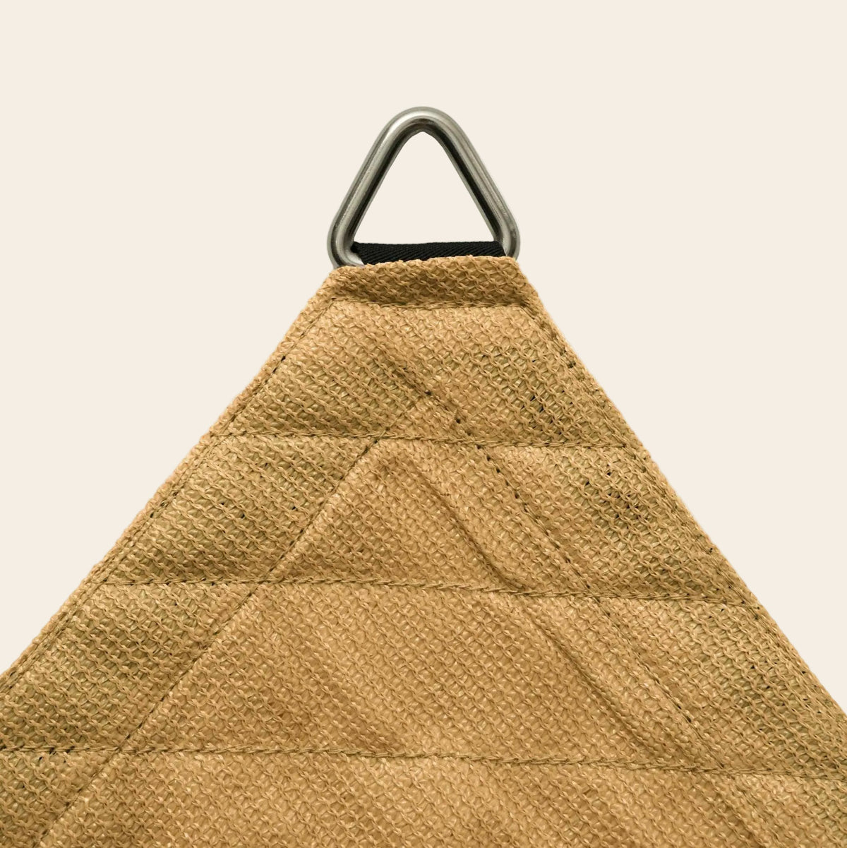 Voile d’ombrage triangulaire HDPE respirante anti-UV pour terrasse et jardin