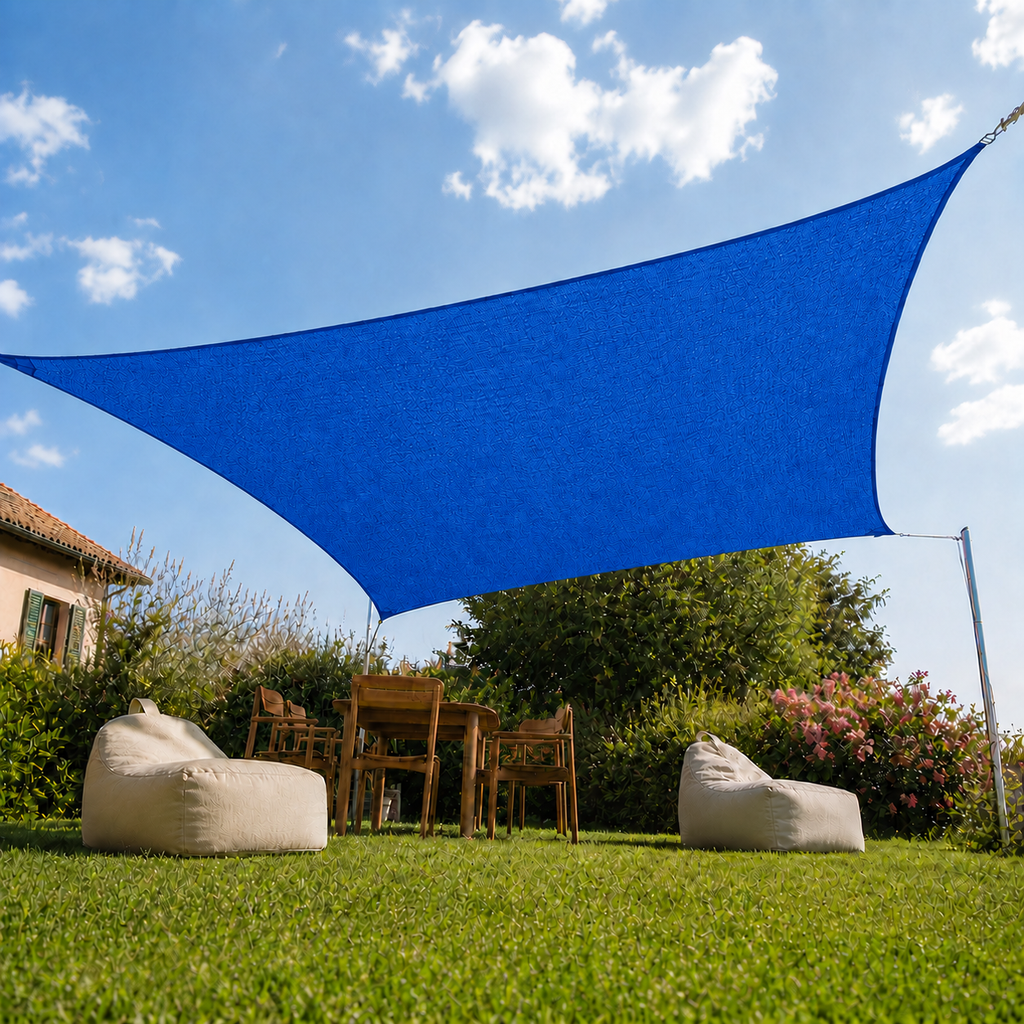 Voile d’ombrage rectangulaire respirante anti-UV